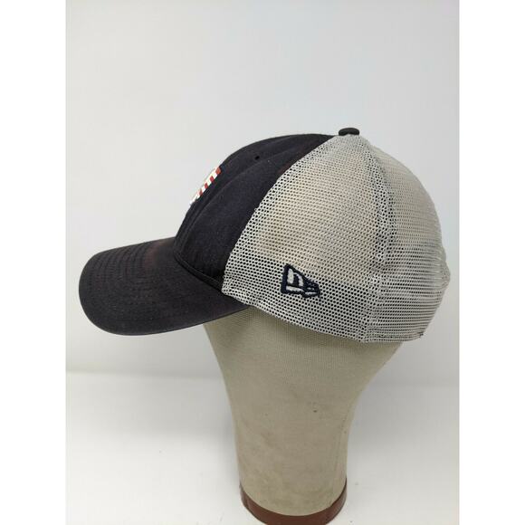 New Era 9Forty MLB Red Sox Patriotic Hat Snapback Meshback OSFM Black & White - Picture 7 of 11